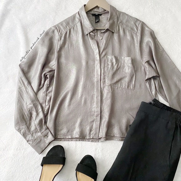 H&M Tops - H&M Shimmery Shirt